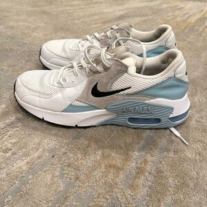 Nike Women's Air Max Excee, White/Blue/Black-Summit White, size 10
